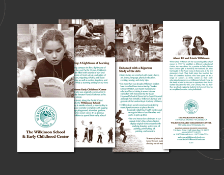 Informational brochure for innovative school