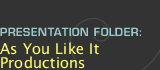 Presentation Folder - As You Like It